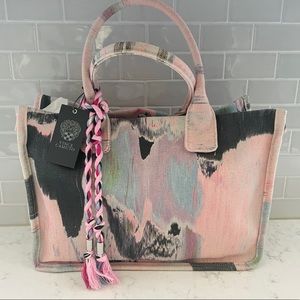 Vince Camuto Oral Canvas Tote Bag